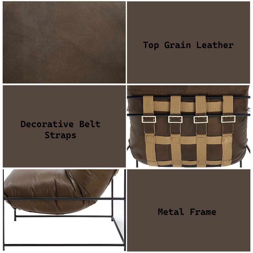 Oralia - Accent Chair - Saturn Top Grain Leather