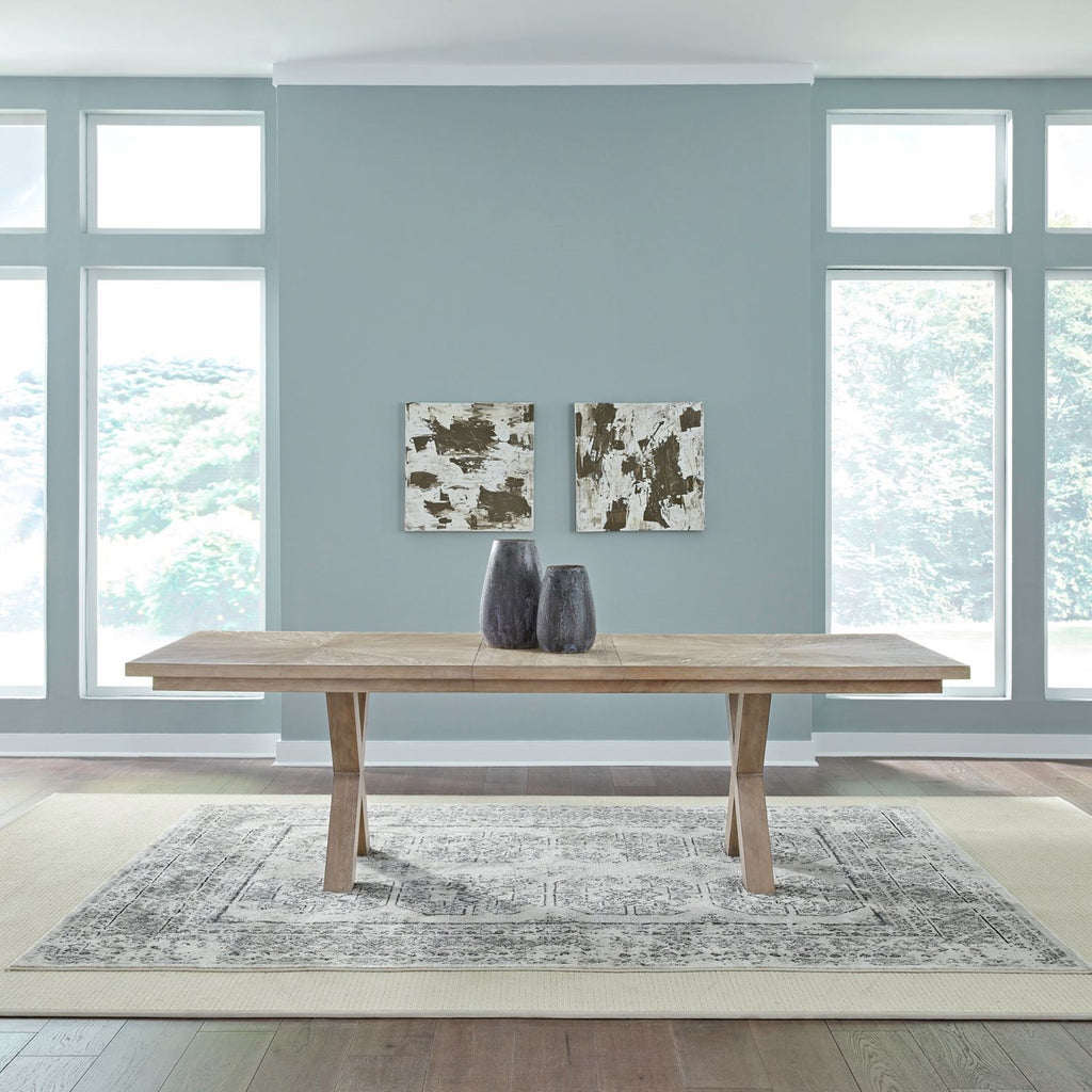 Brentwood - Double Pedestal Table - Brown