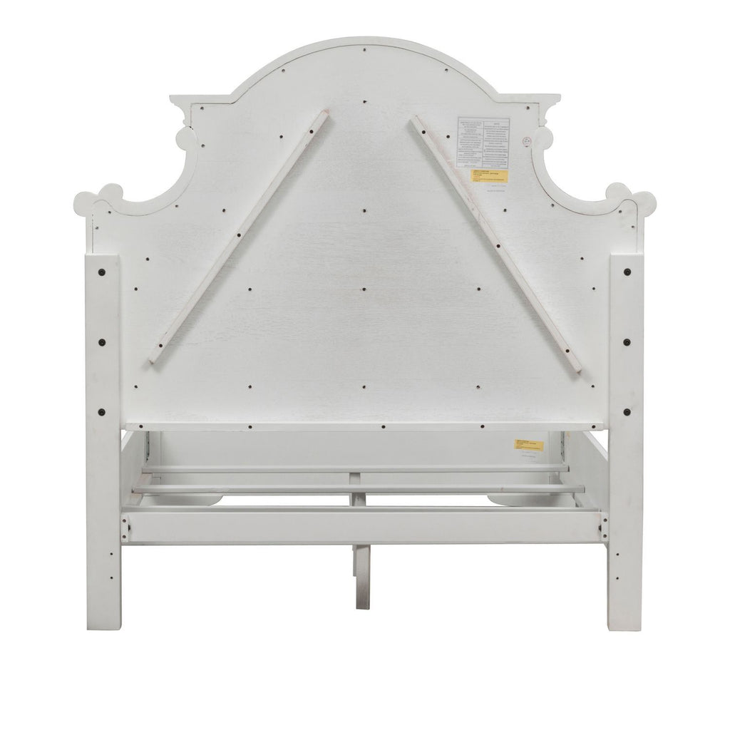 Magnolia Manor - Full Upholstered Bed - White