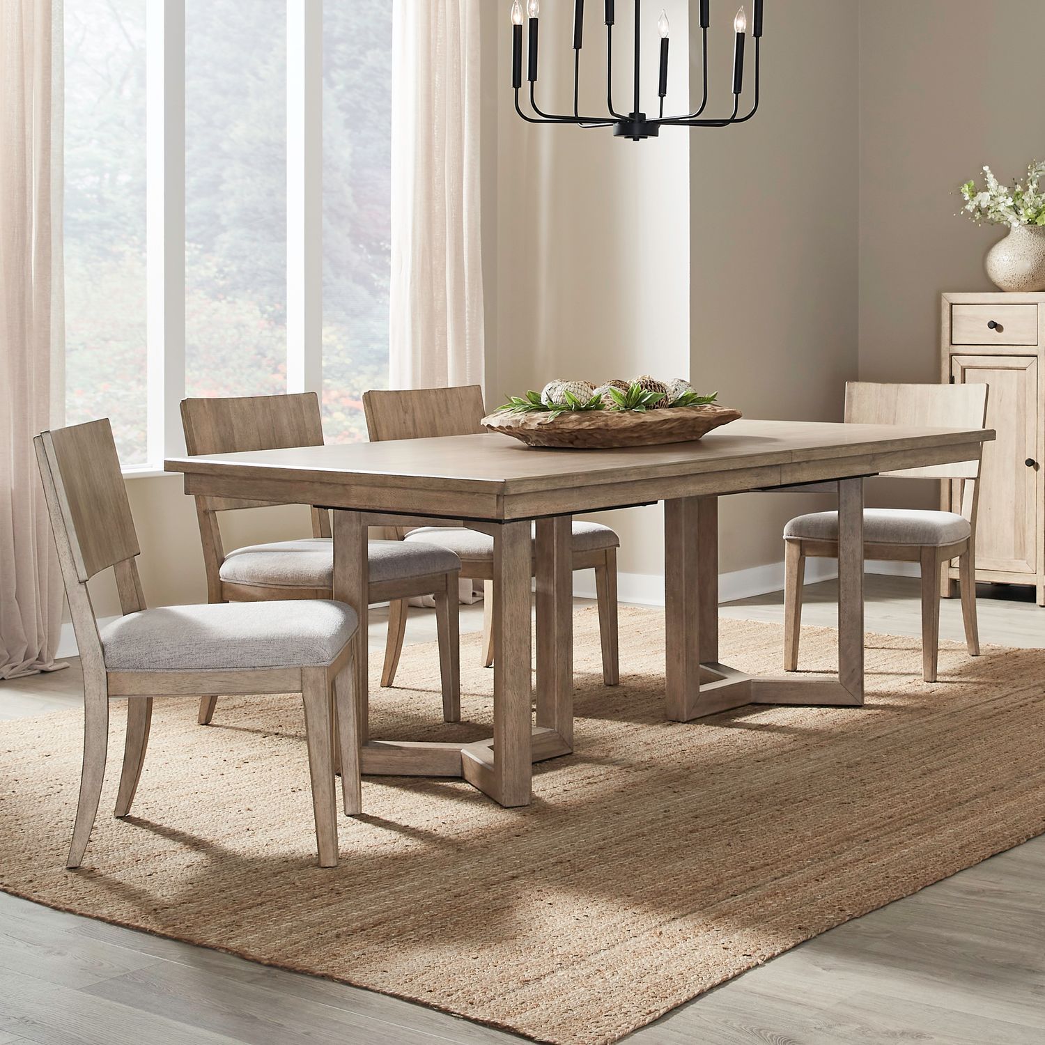 Proximity Place - Double Pedestal Table Set