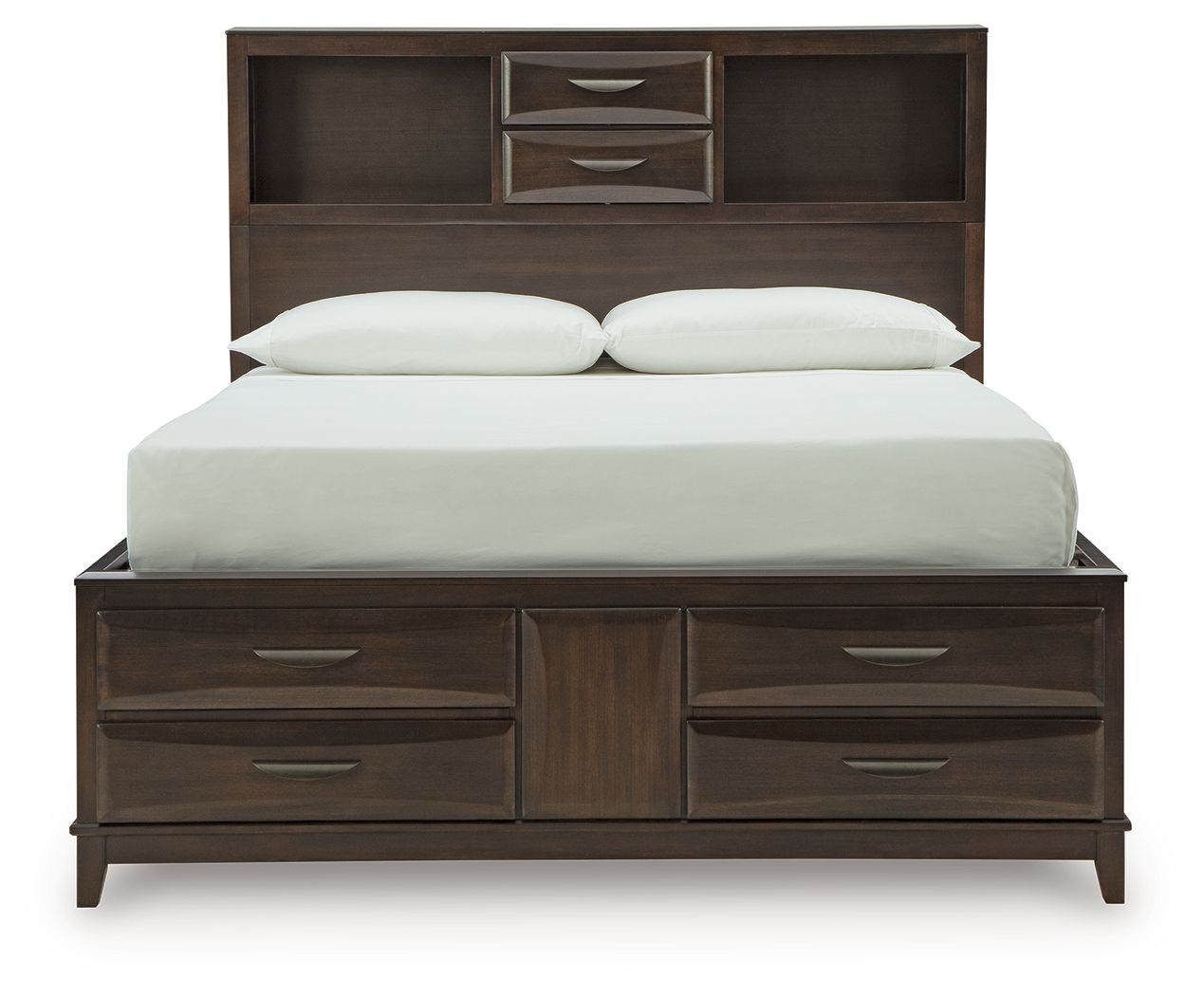 Vanmore - Dark Brown - Queen Storage Bed