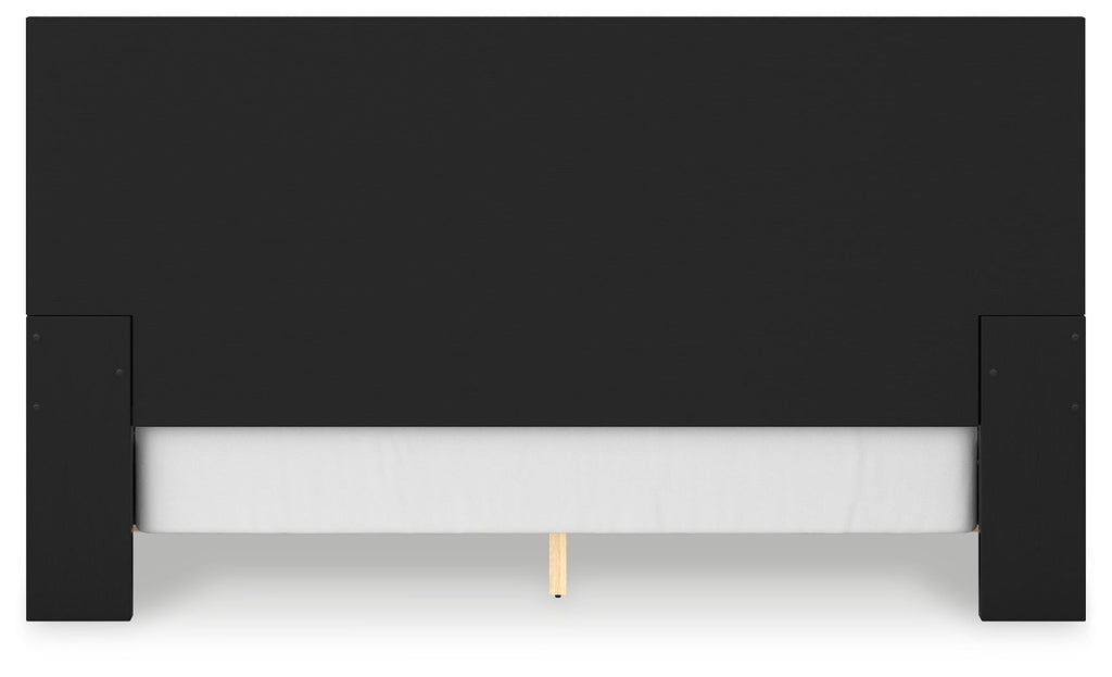 Londer - Black - King Panel Bed