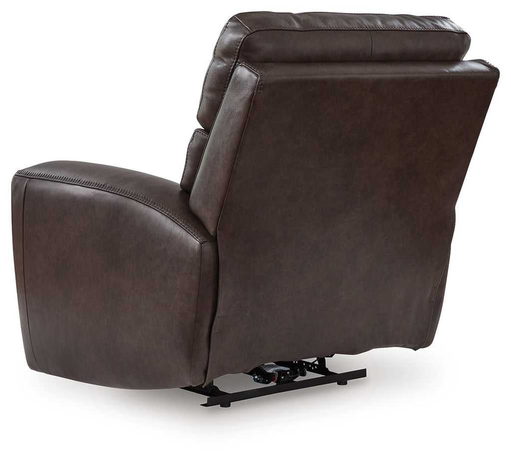 Crossplex - Smoke - Power Recliner / Adjustable Headrest