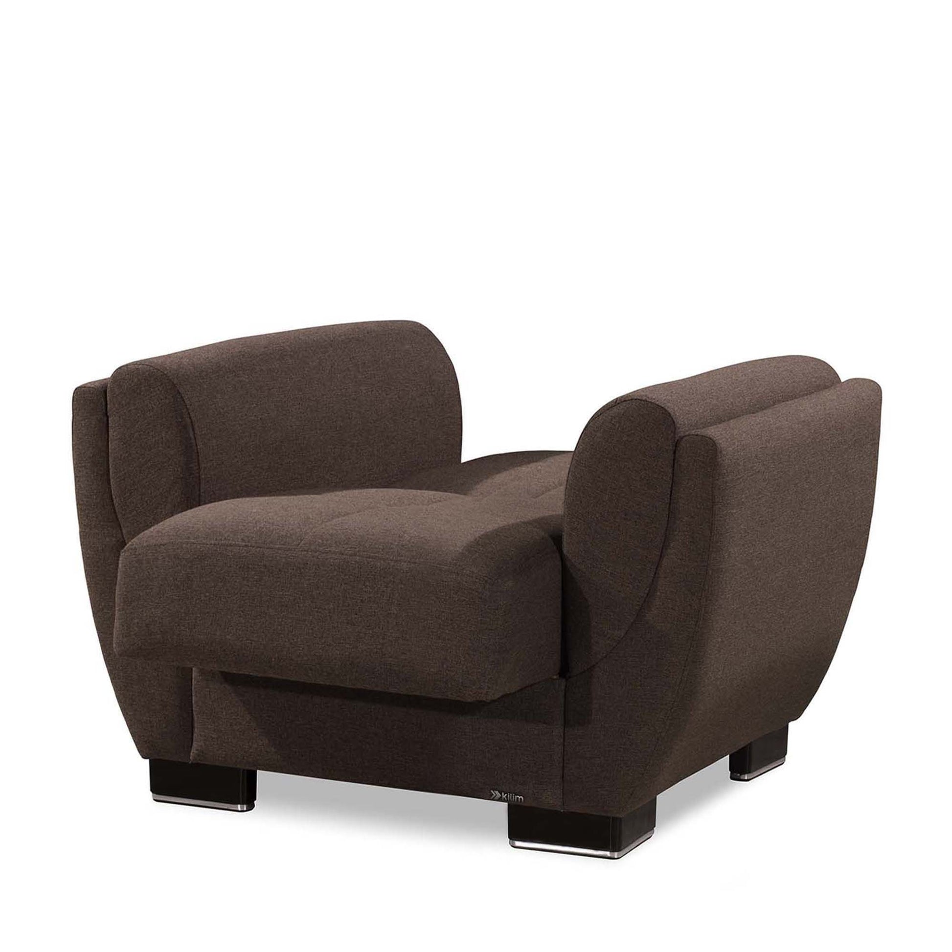 Ottomanson Armada Air - Upholstered Convertible Armchair With Storage - Polyester