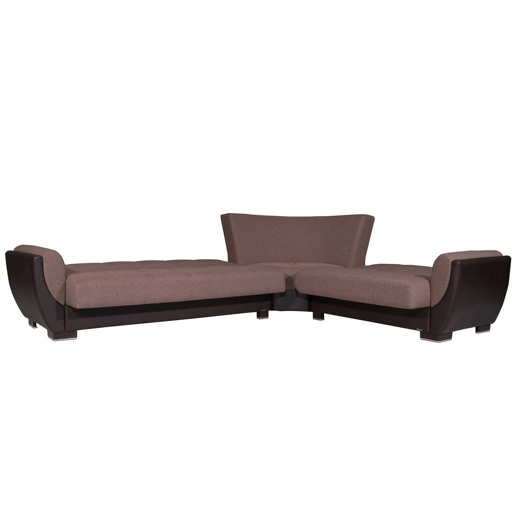Ottomanson Armada Air - Upholstered Convertible Sectional With Storage - Polyester