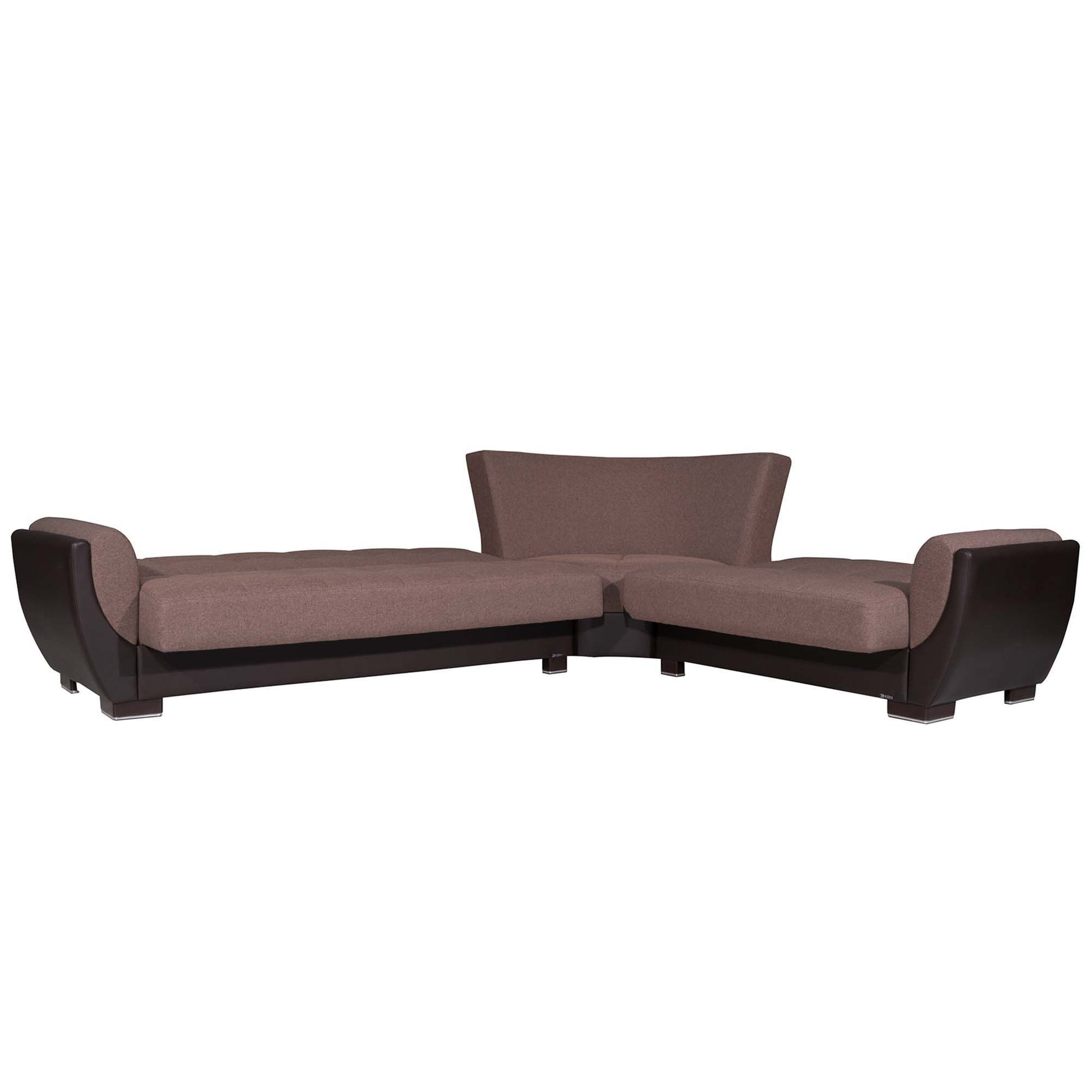 Ottomanson Armada Air - Upholstered Convertible Sectional With Storage - Polyester