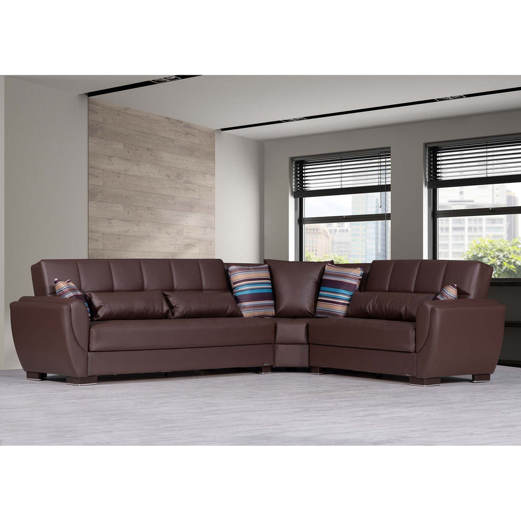 Ottomanson Armada Air - Upholstered Convertible Sectional With Storage