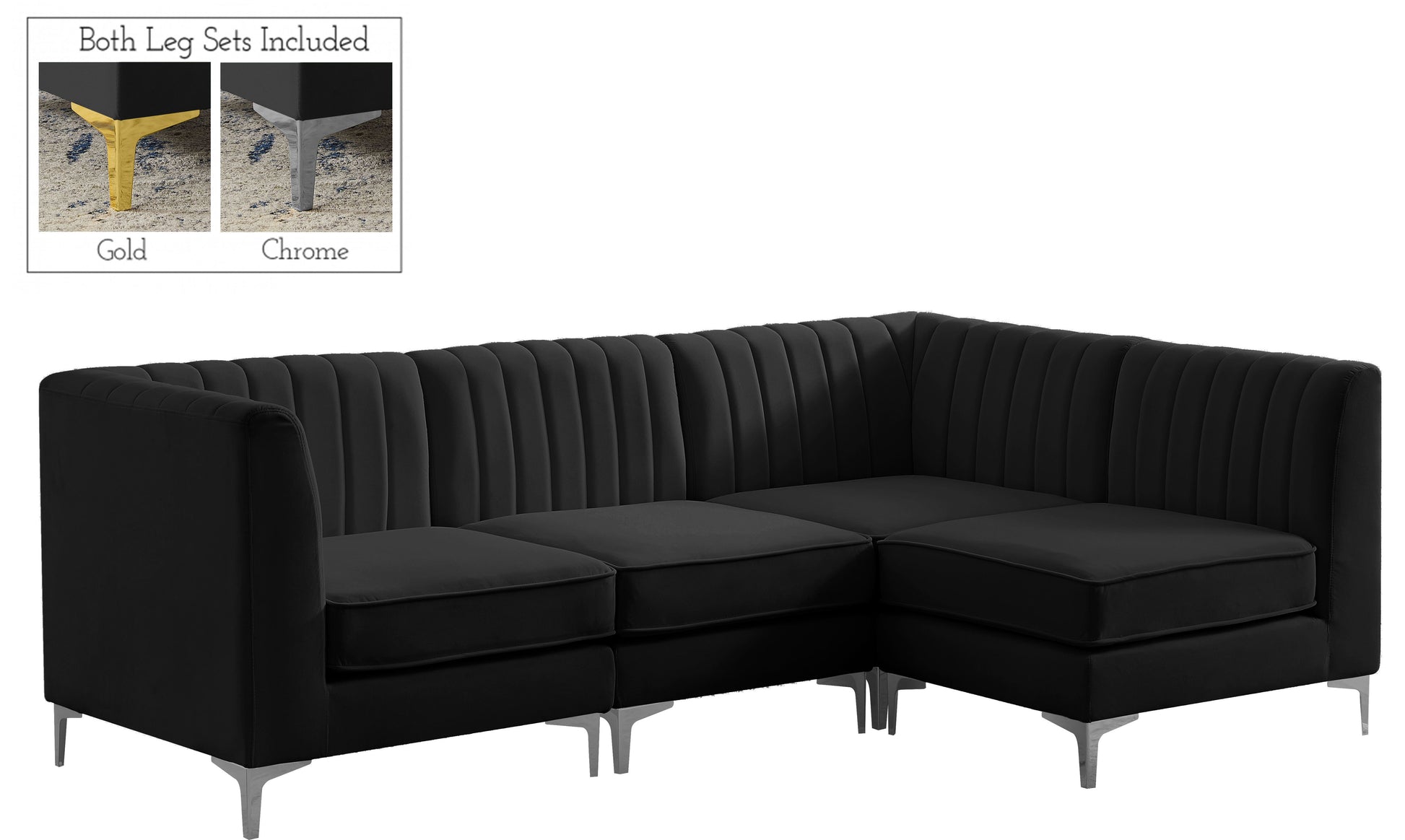 Alina - 4 Piece Modular L-Shaped Sectional