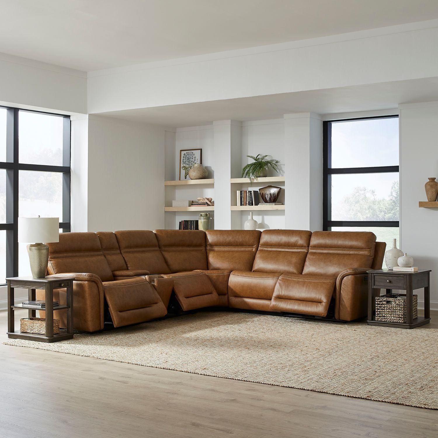 Cooper - 6 Piece Sectional - Brown