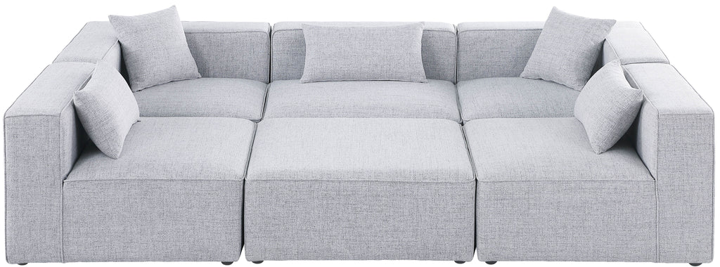 Cube - Linen 6 Piece Modular Sectional