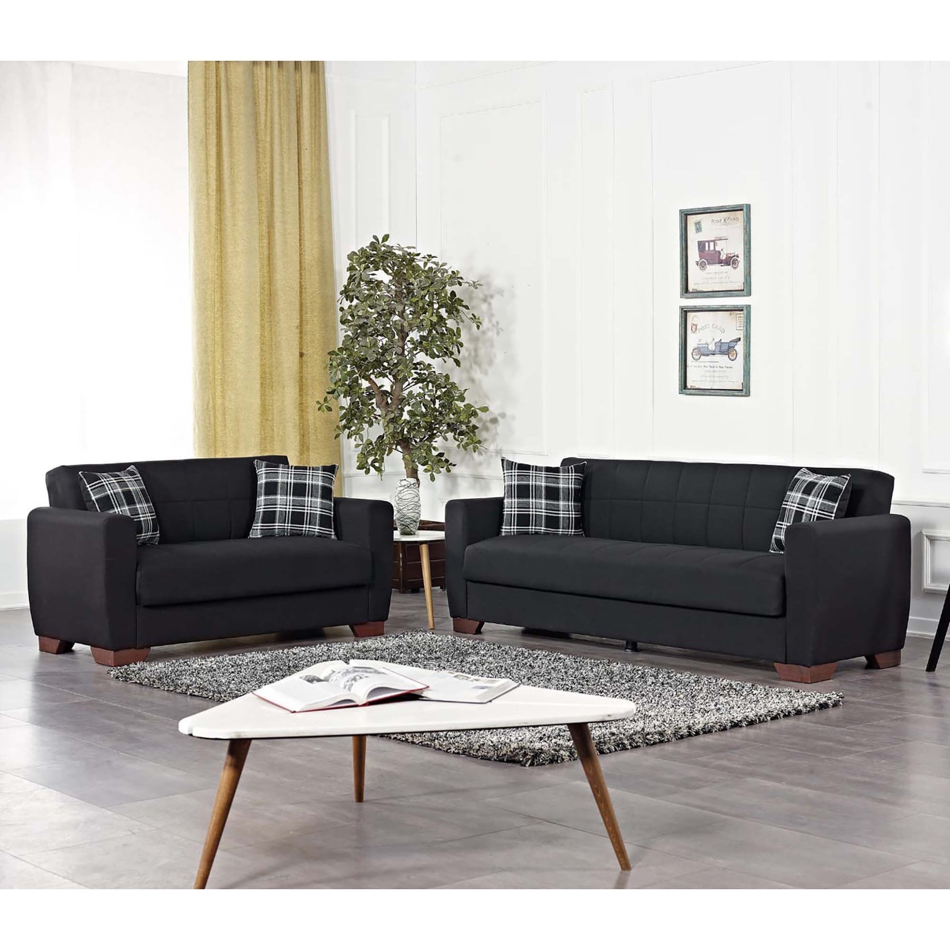 Ottomanson Barato - Upholstered Convertible Loveseat With Storage
