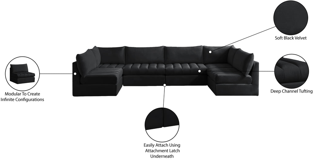 Jacob - Modular U-Shaped Sectional 6 Piece
