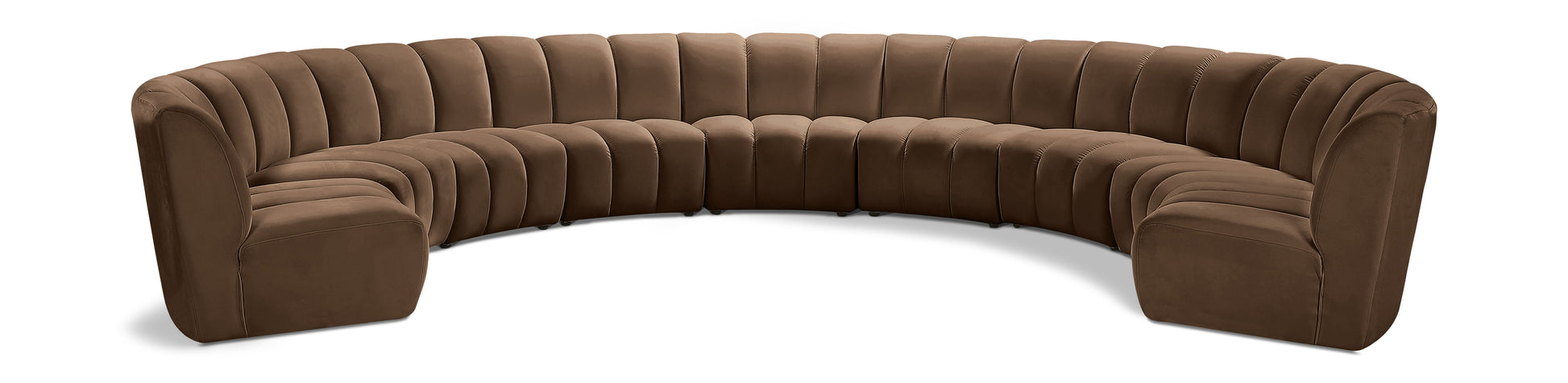 Infinity - 9 Piece Modular Sectional - Brown