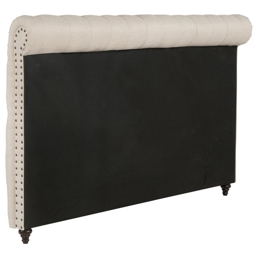 Devon - Upholstered Eastern King Panel Headboard - Beige