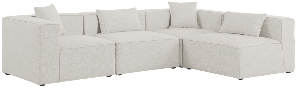 Cube - Linen 4 Piece Modular Corner Sectional