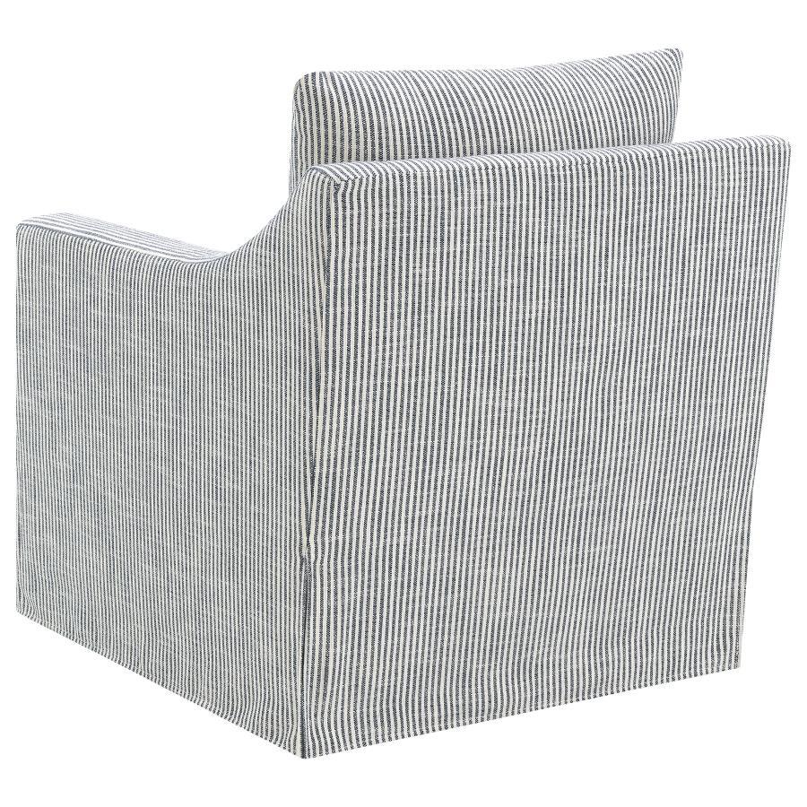 Winter - Upholstered Sloped Arm Accent Swivel Chair