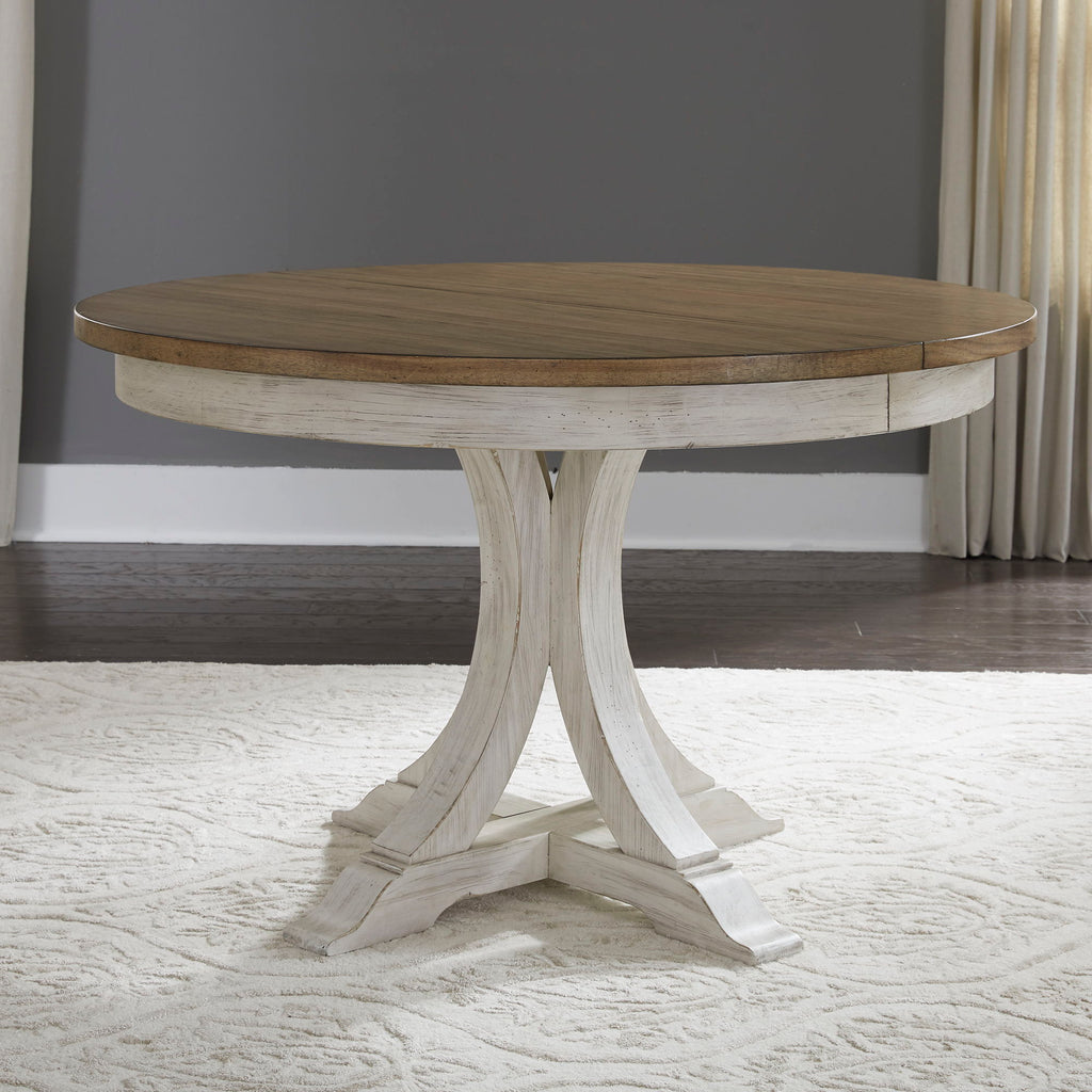 Farmhouse Reimagined - Pedestal Table Set