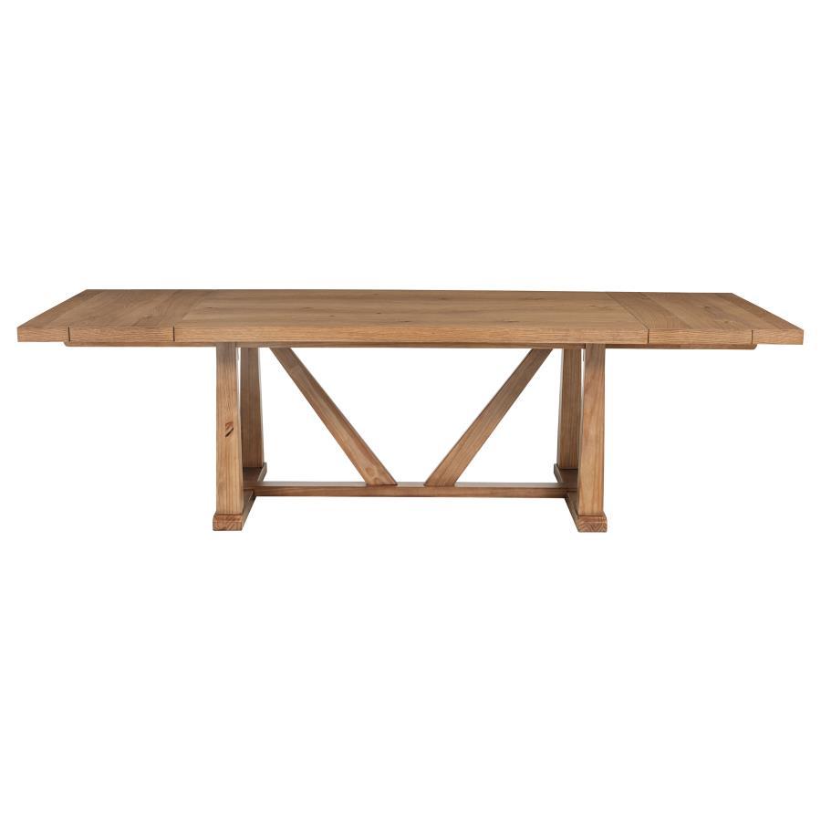 Middleton - 106" Extension Leaf Dining Table - Natural Brown