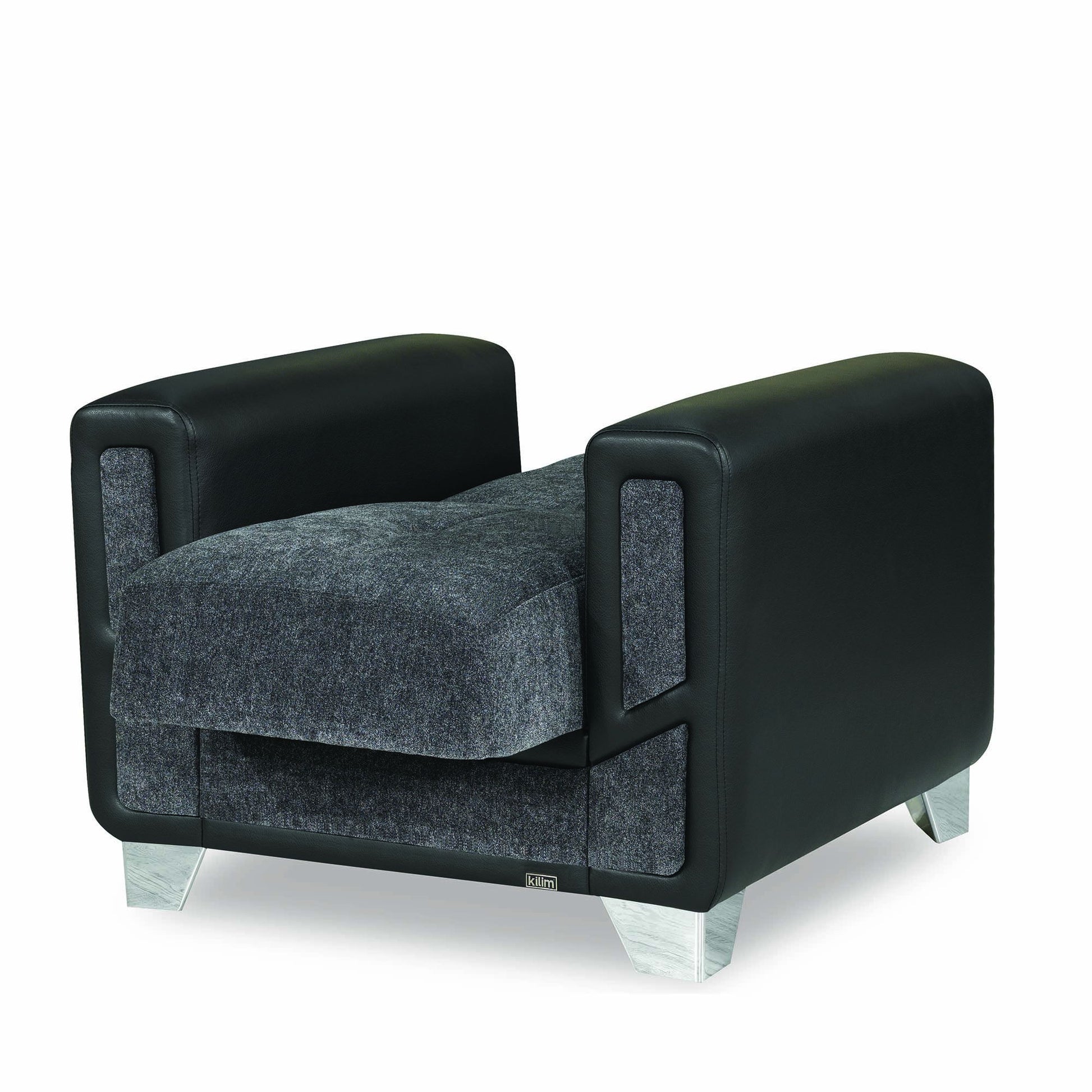 Ottomanson Mondo Modern - Upholstered Convertible Armchair With Storage