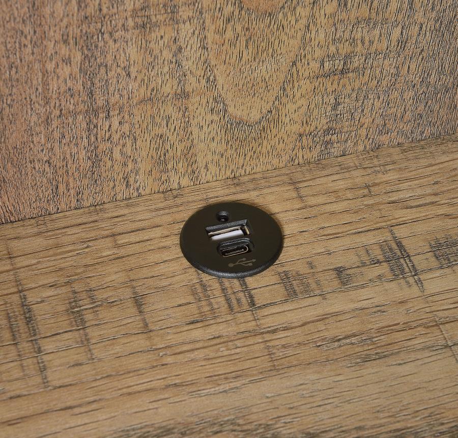 Westpark - 3-Shelf Bookcase USB And Lockable Drawer