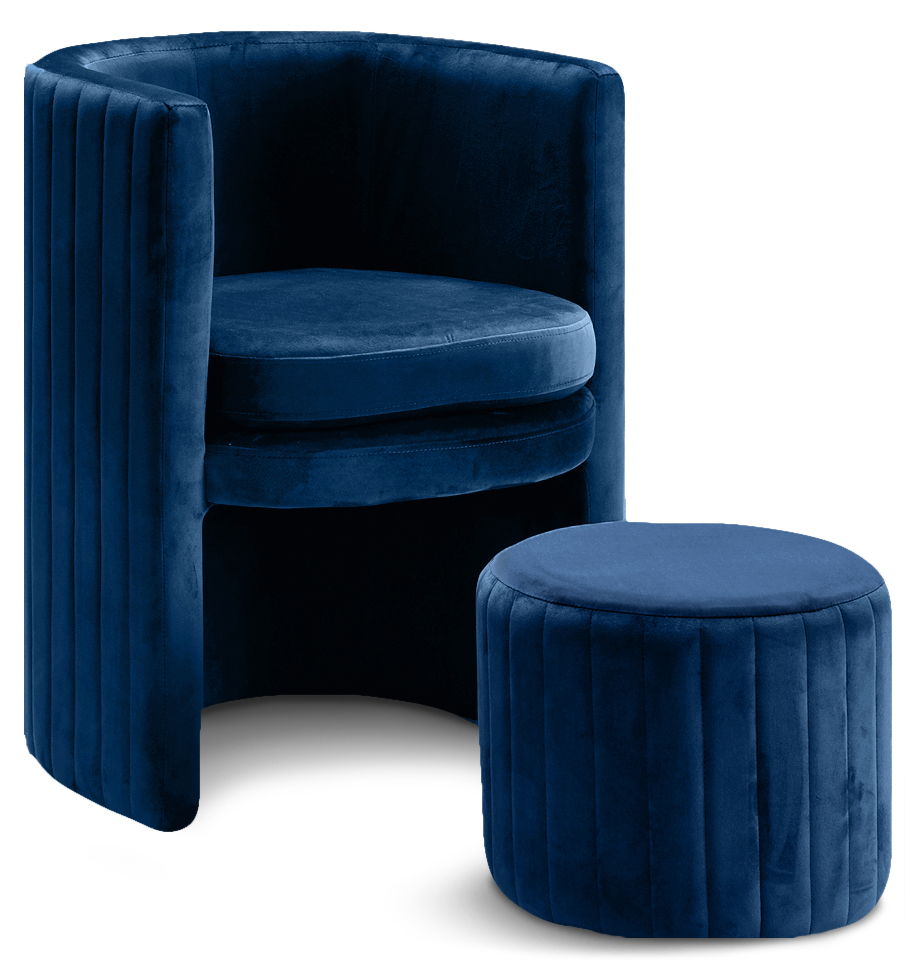 Selena - Accent Chair and Ottoman Set