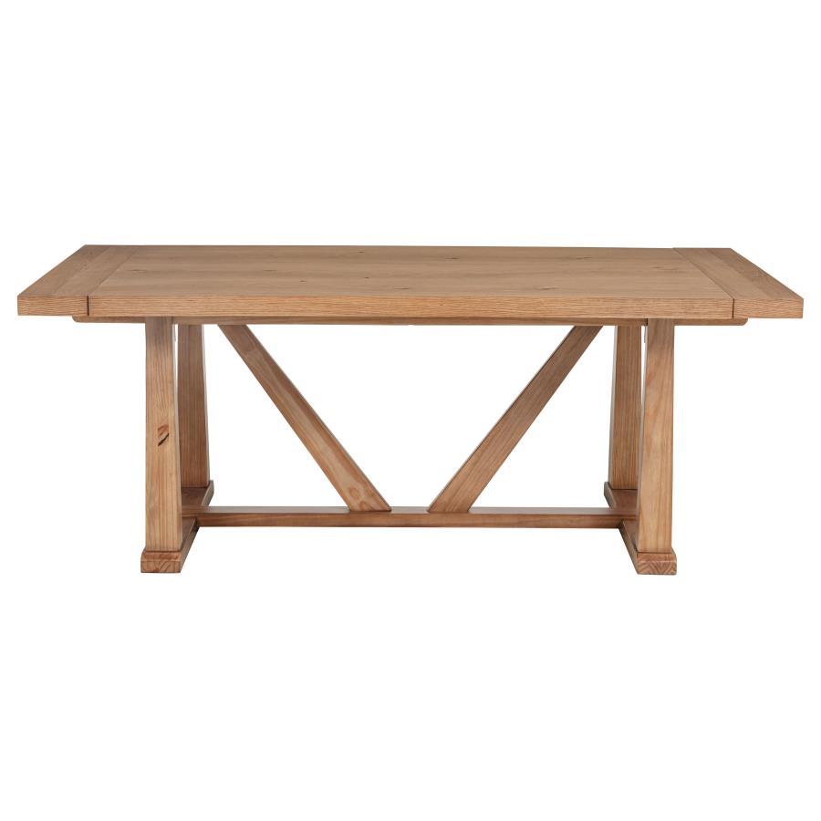 Middleton - 106" Extension Leaf Dining Table - Natural Brown