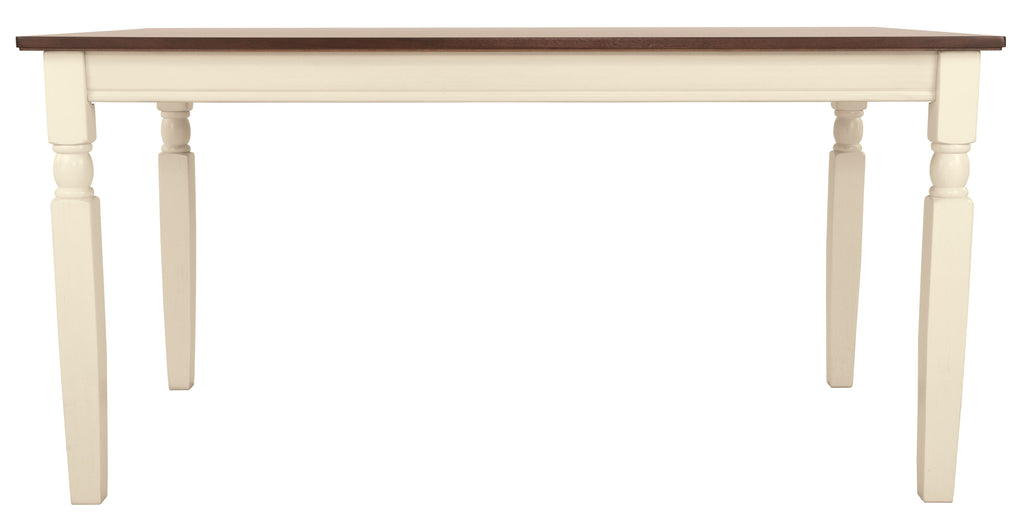 Whitesburg - Brown / Cottage White - Rectangular Dining Room Table