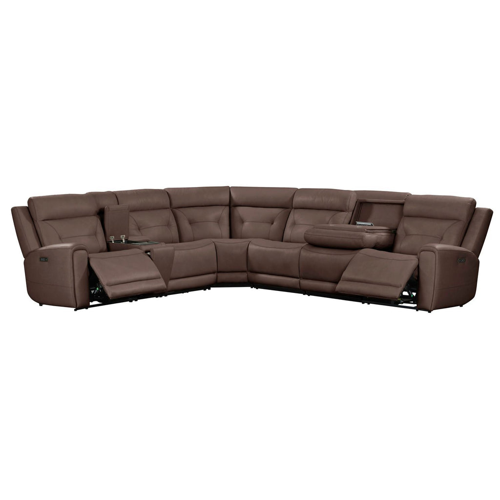 Beckham - 7 Piece Sectional - Brown