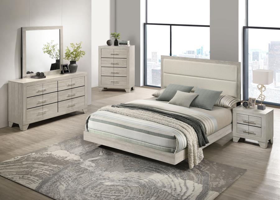 Trenton - 6-Drawer Bedroom Dresser - Rustic Cream