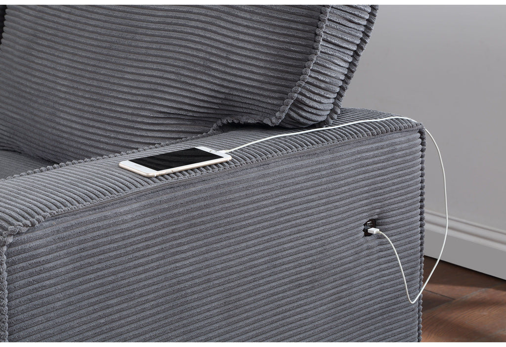 U0203 - Reversible Sofa Bed - Light Gray