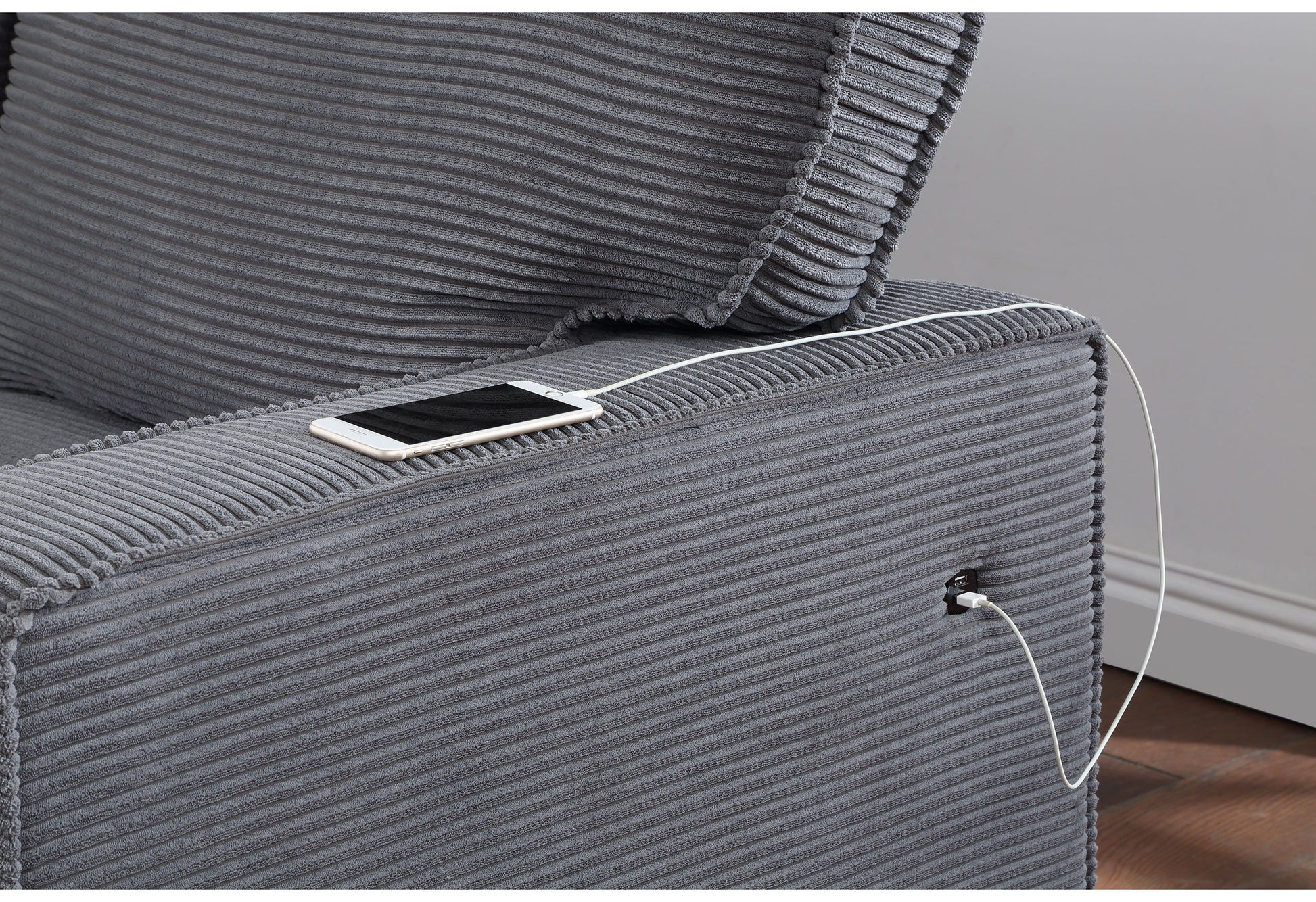 U0203 - Reversible Sofa Bed - Light Gray