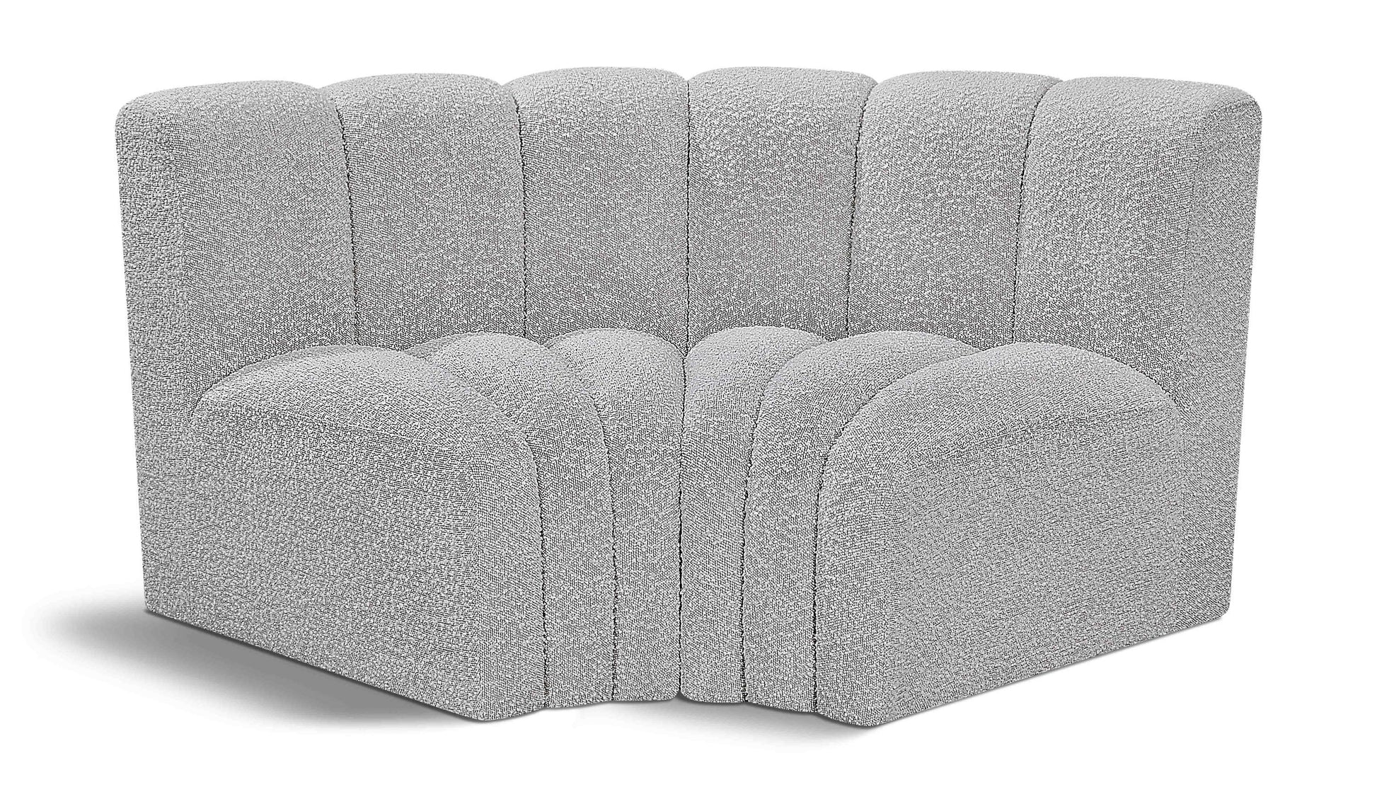 Arc - Boucle Fabric 2 Piece Modular Sofa
