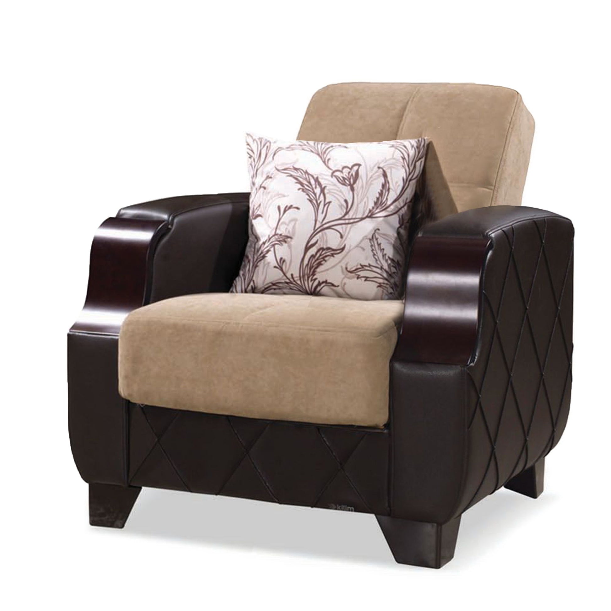 Ottomanson Molina - Upholstered Convertible Armchair With Storage