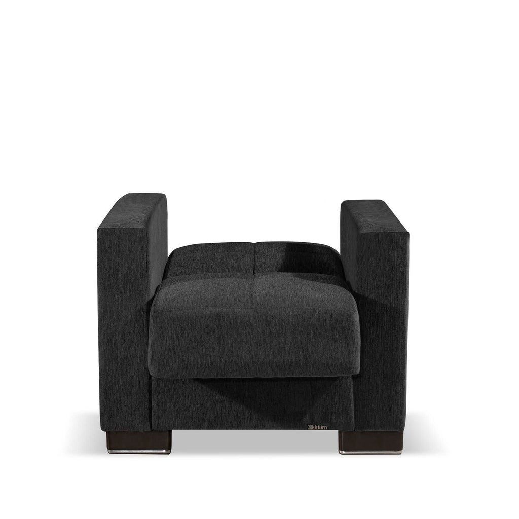 Ottomanson Armada - Upholstered Convertible Armchair With Storage - Chenille