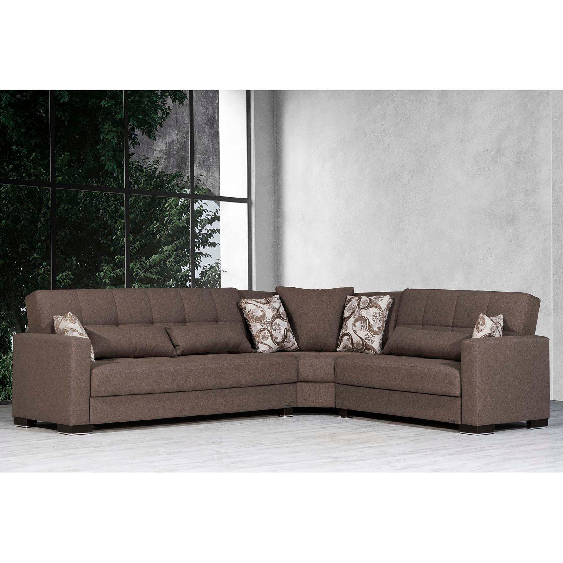 Ottomanson Armada - Upholstered Convertible Sectional With Storage - Polyester