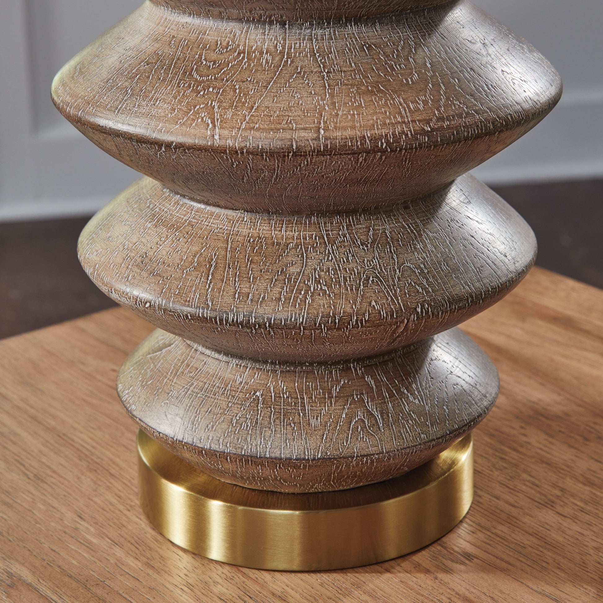 Jyllyard - Brown / Gold Finish - Poly Table Lamp