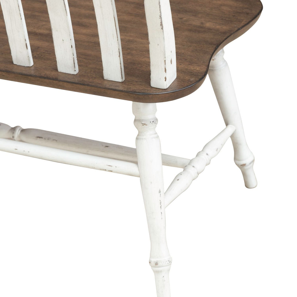 Al Fresco - Slat Back Bench (RTA) - White