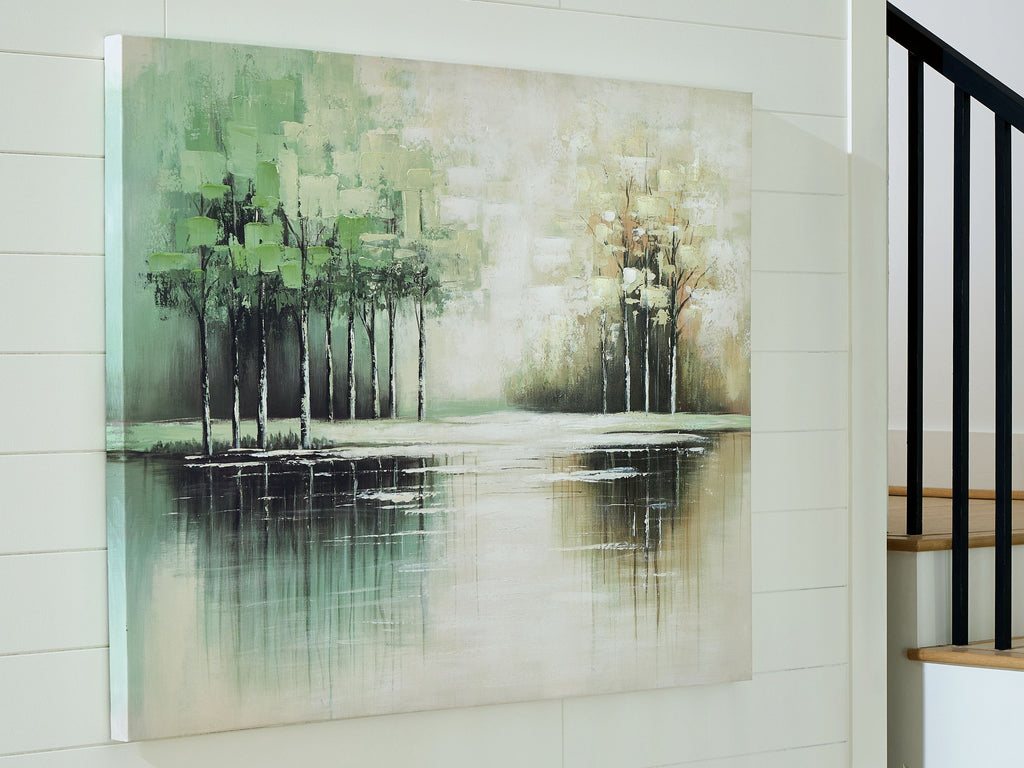 Garlenridge - Green / Tan / White - Wall Art