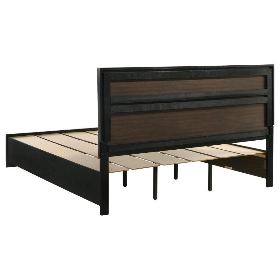 Miranda - Storage Wood Panel Bed