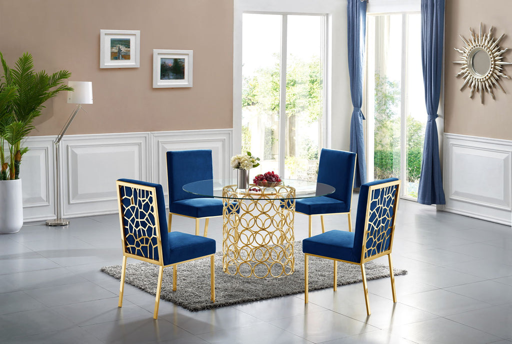 Opal - Dining Chair with Gold Legs (Set of 2)