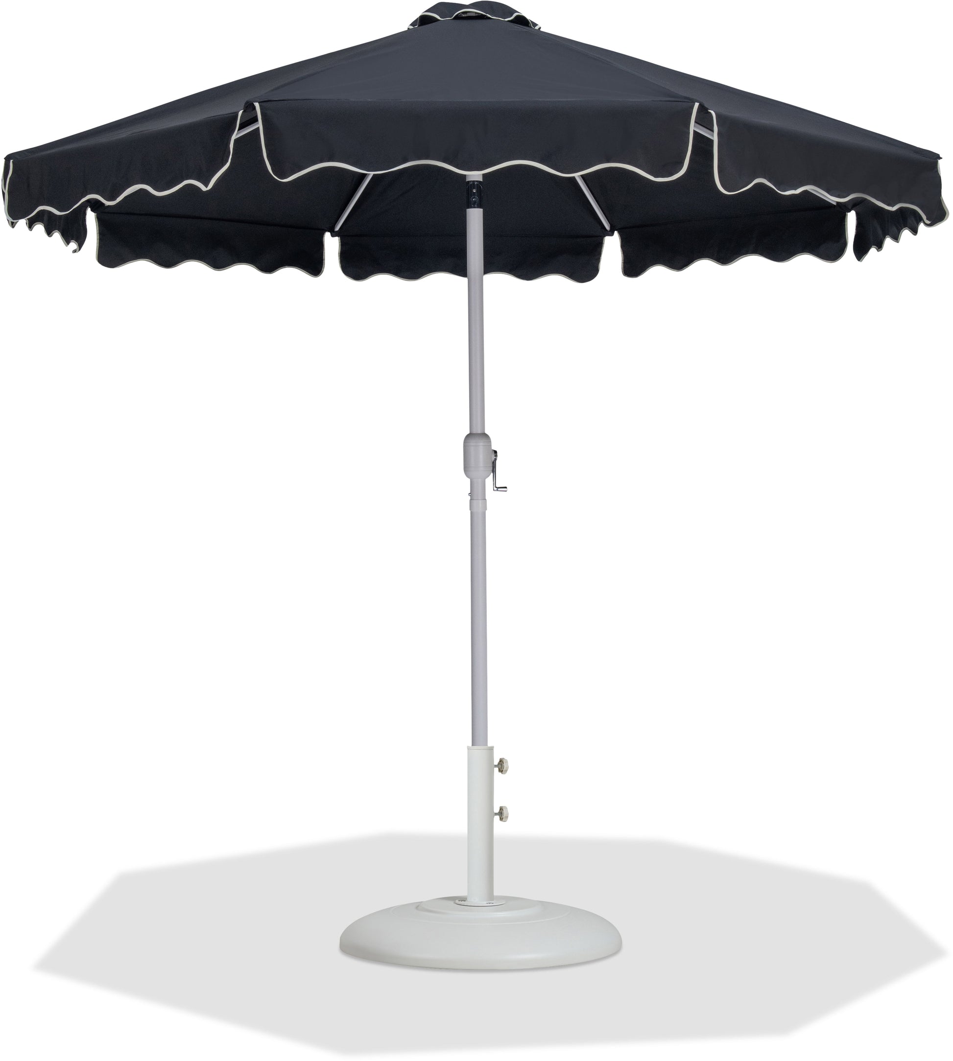 Amalfi - Patio Umbrella - White Base / White Pole