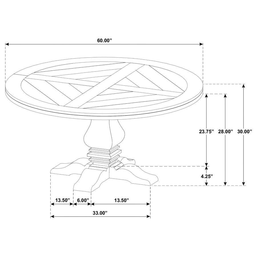 Florence - Round Dining Table Set