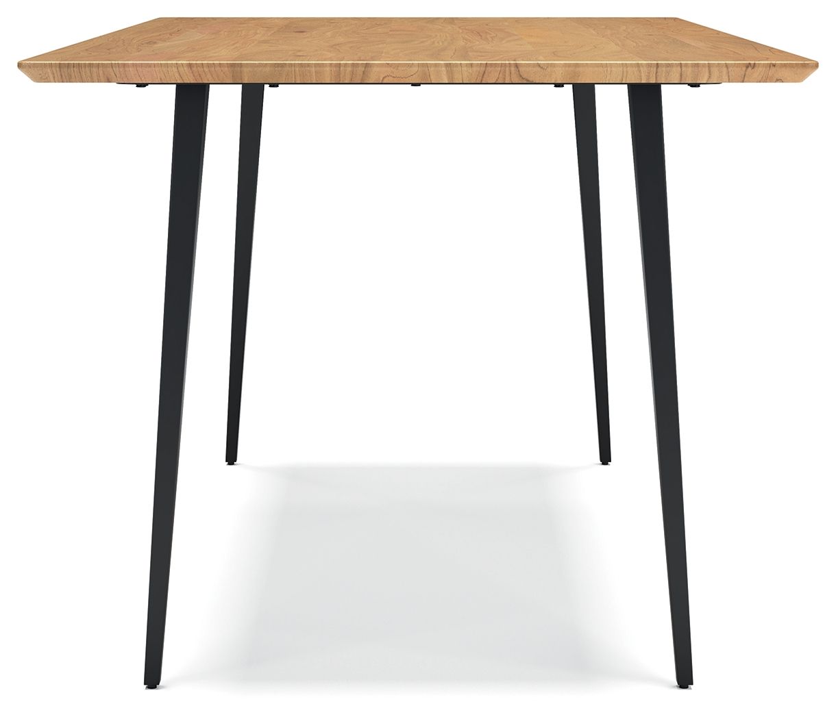 Gretlynn - Black / Natural - Rectangular Dining Room Table