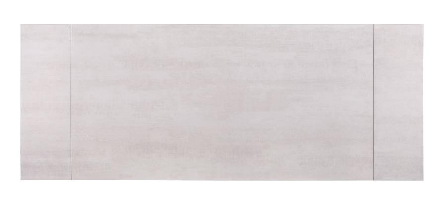 Vesa - Glass Top Extension Dining Table - Beige