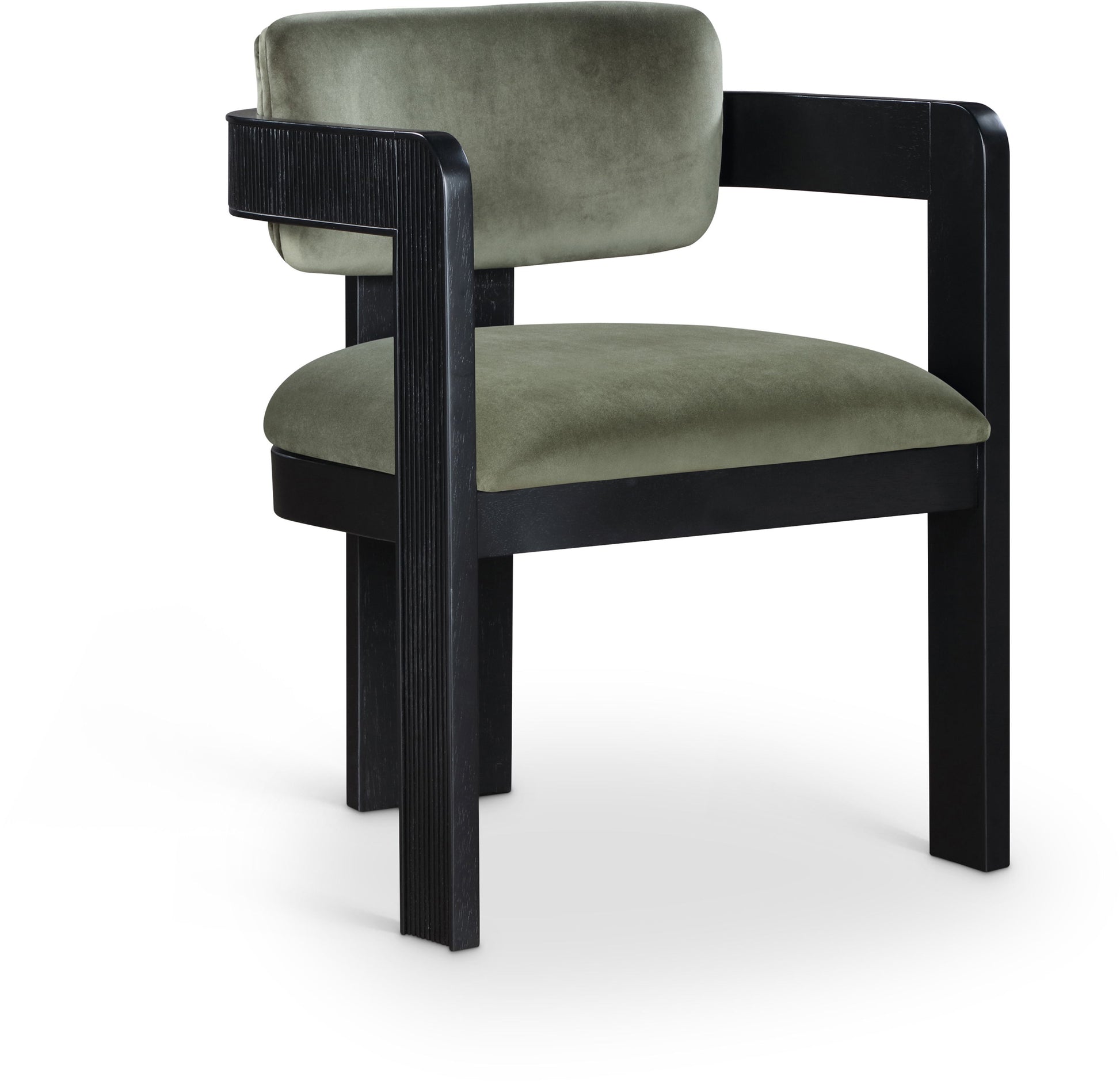 Sacha - Velvet Dining Chair With Black Base (Set of 2)
