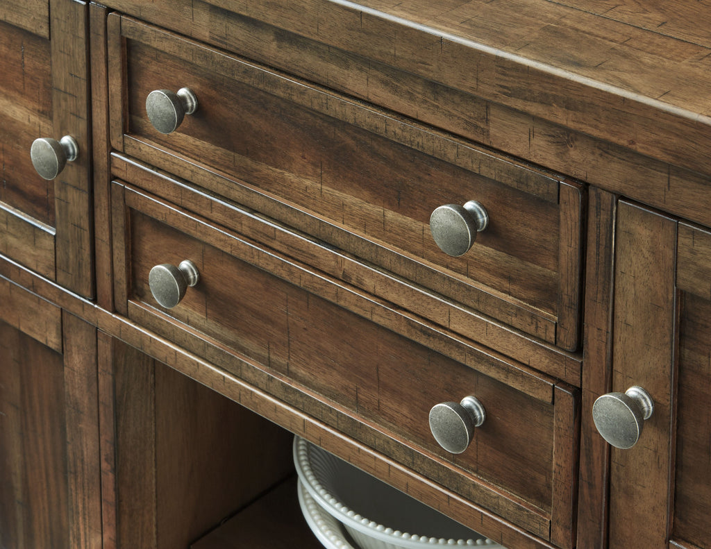 Moriville - Grayish Brown - Dining Room Server