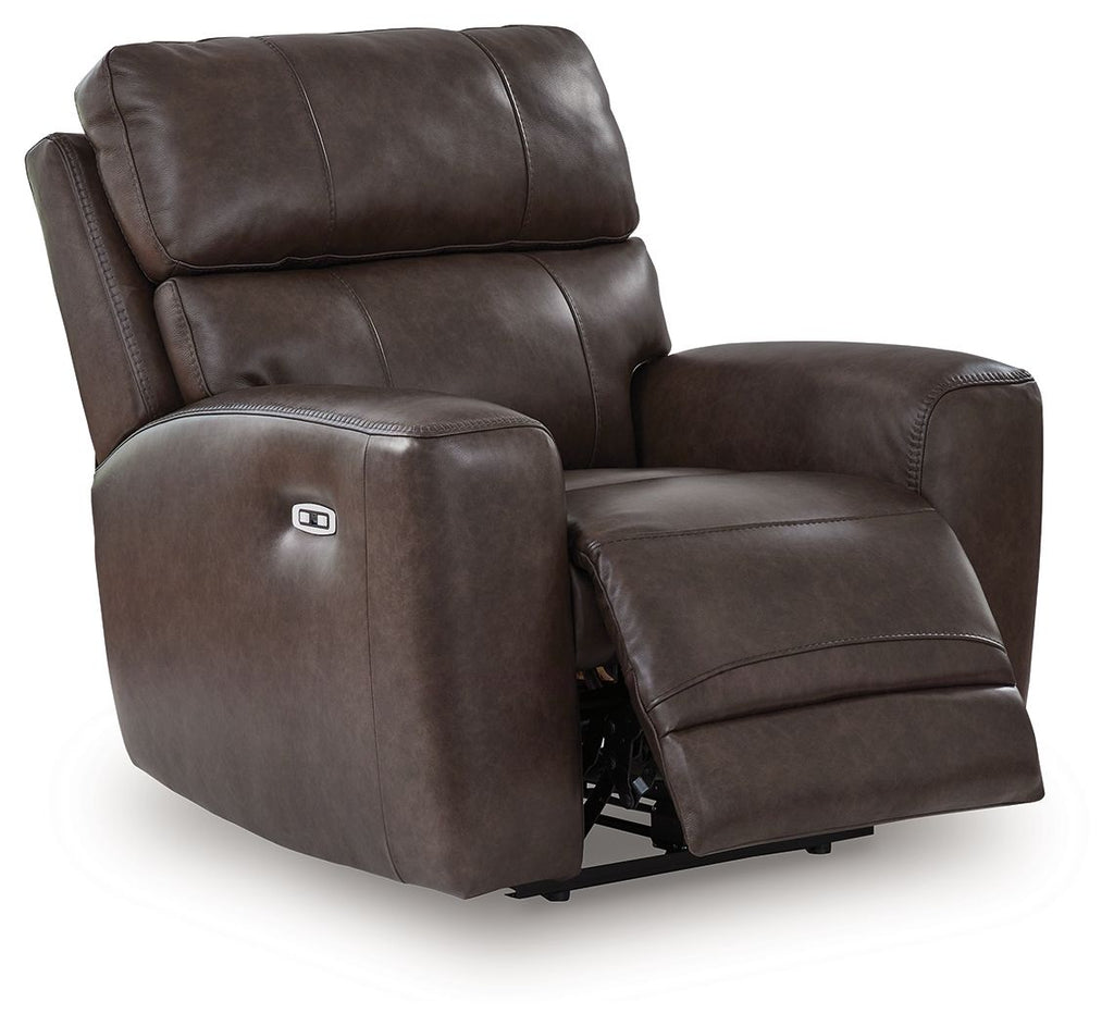 Crossplex - Smoke - Power Recliner / Adjustable Headrest