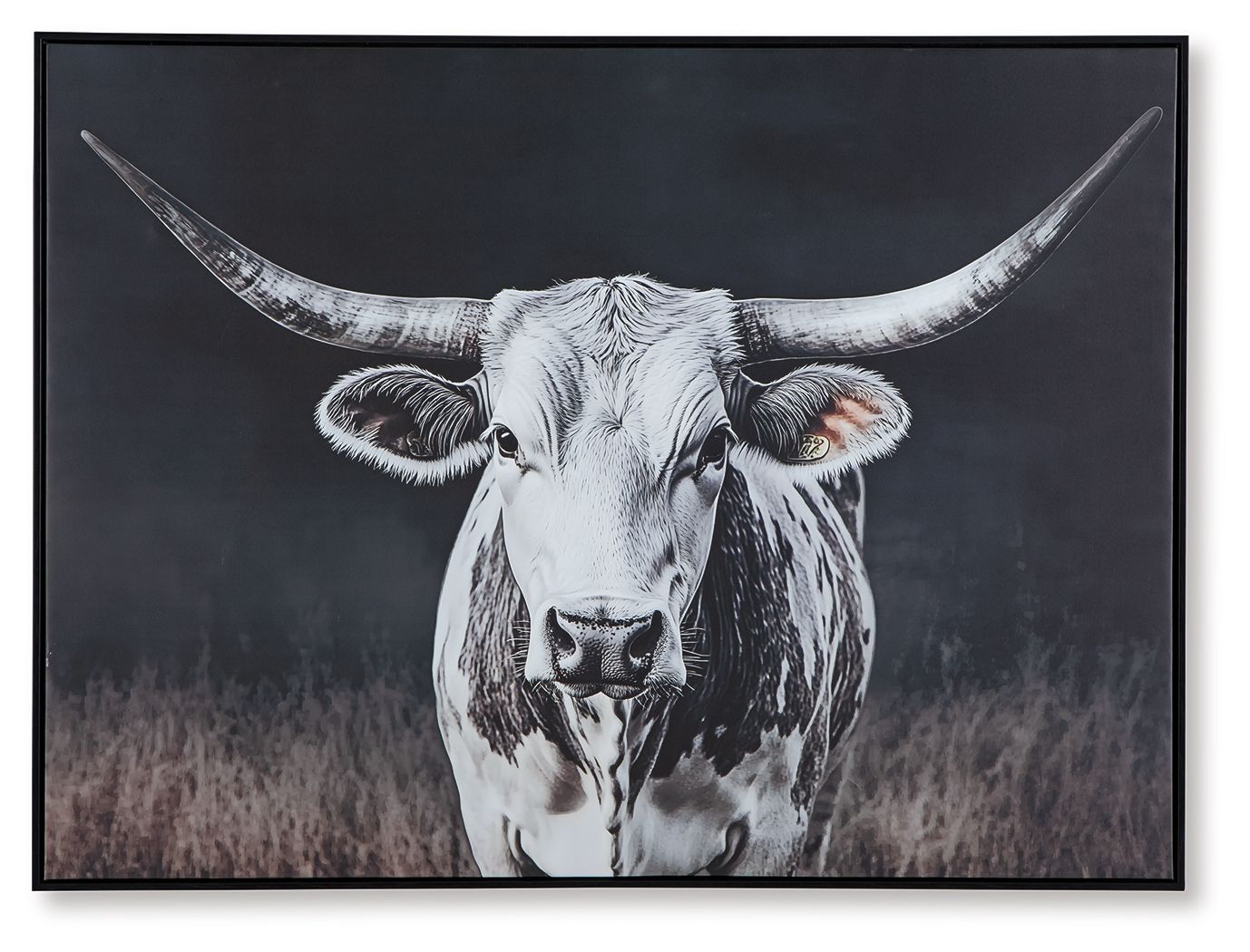 Harlandale - Black / White / Brown - Wall Art