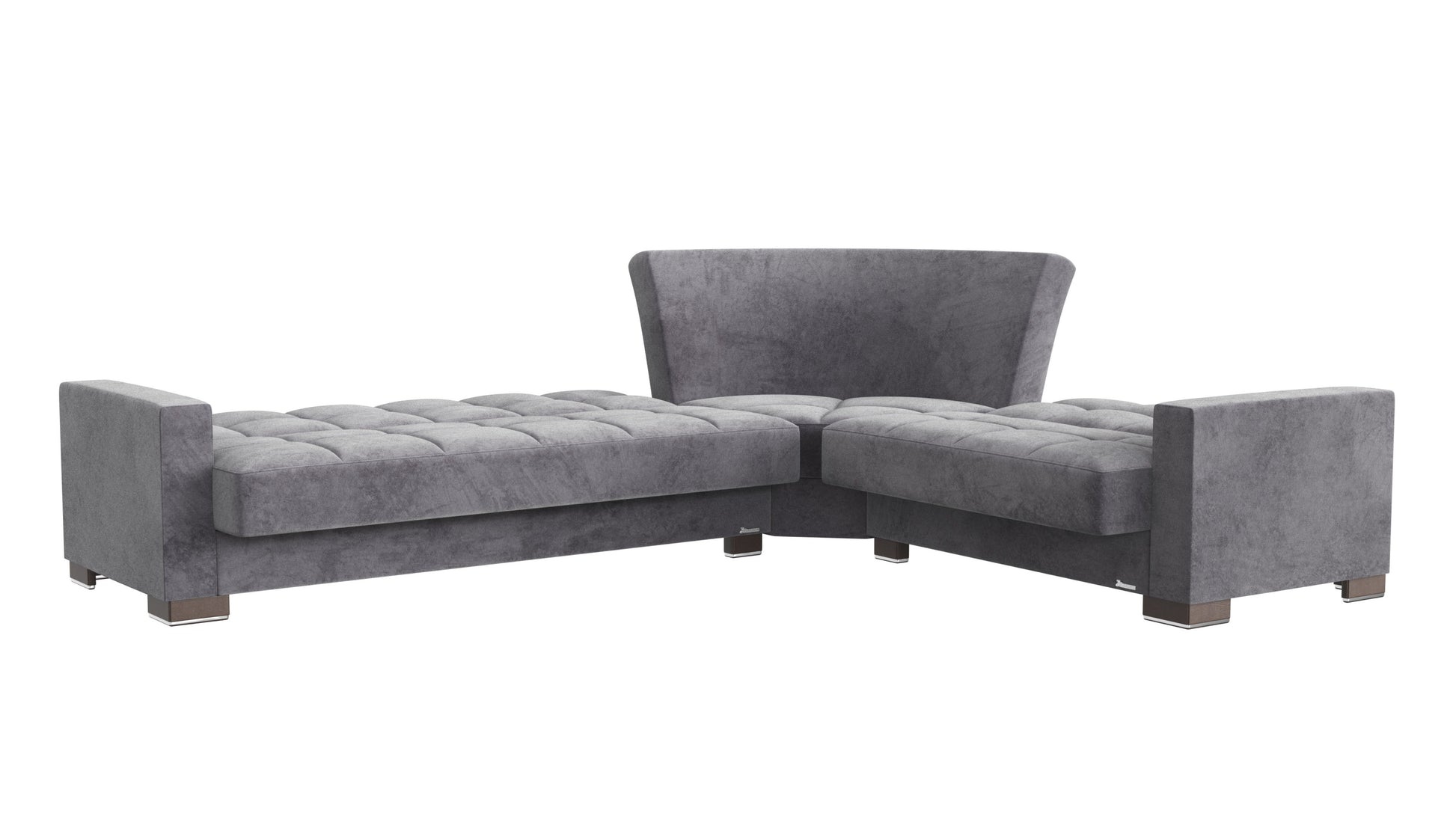 Ottomanson Armada - Upholstered Convertible Sectional With Storage - Microfiber