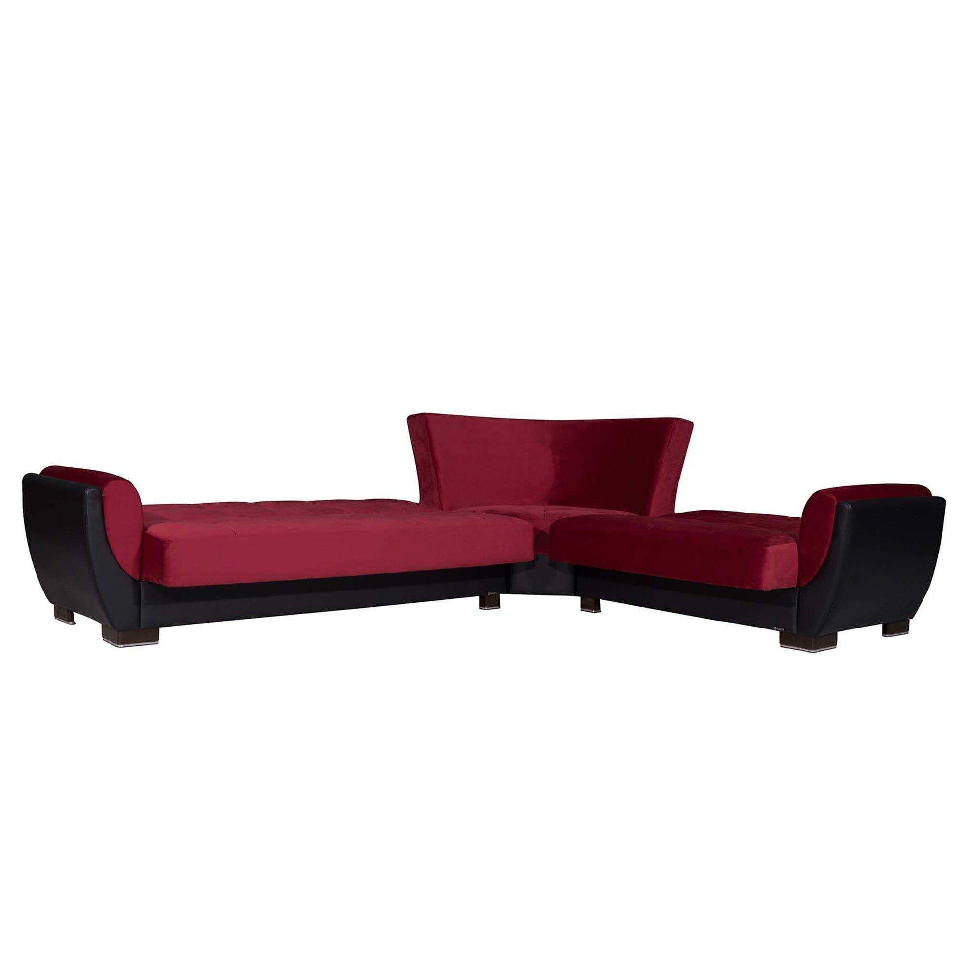 Ottomanson Armada Air - Upholstered Convertible Sectional With Storage - Microfiber